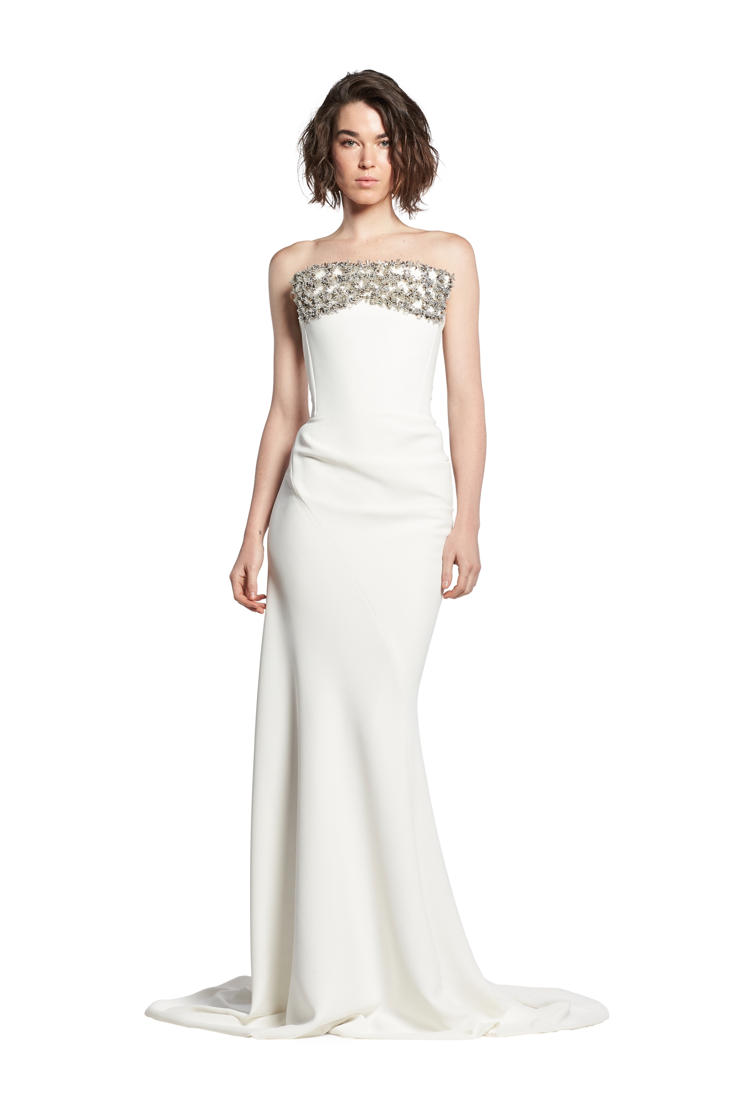 Maticevski Suffix off-shoulder crêpe gown | MILANSTYLE.COM