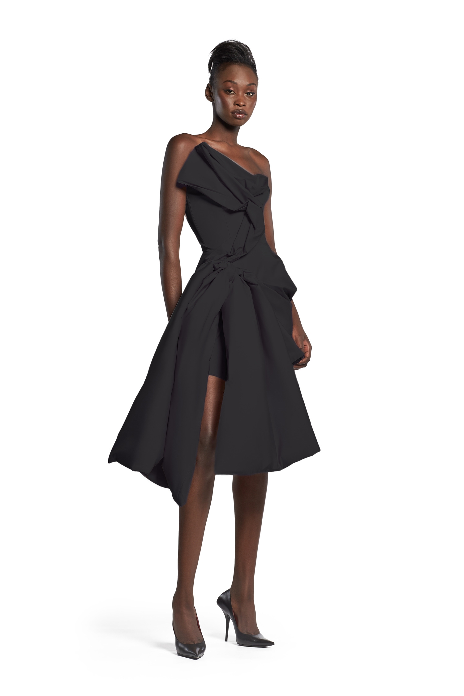 Shop Nucleus Dress Noir Online Dresses Toni Maticevski