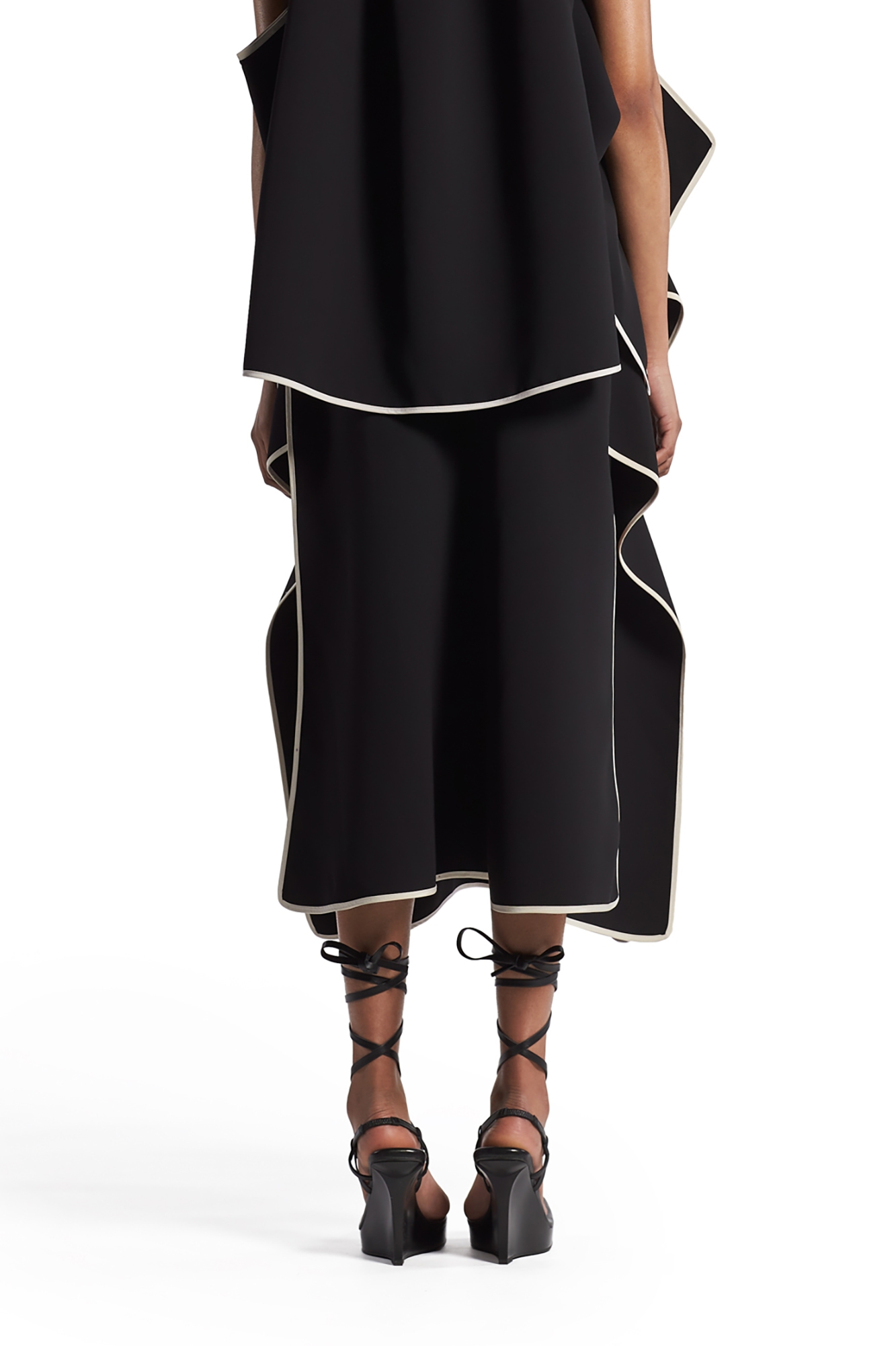 Swing skirt black dress outlet